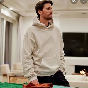 TALENTLESS Beige Hoodie for Men